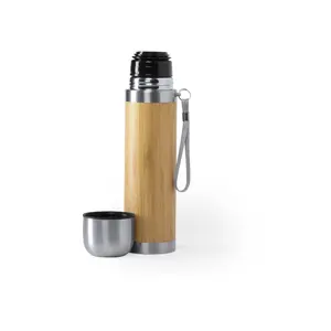 Thermos en bambou Nature 420ml, merchandising durable - Product Image 1