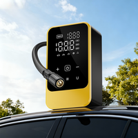 Gonfleur de pneus numérique automatique mini intelligent rechargeable ABS portable pour voiture et vélo