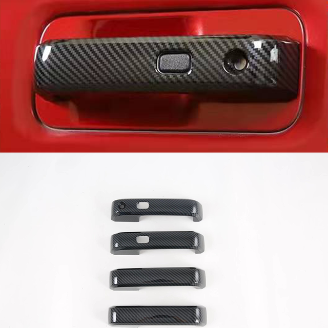 Auto Door Handle Cover Smart Hole Protector Trim Car Accessories For 2015-2019 Ford F-150 Raptor