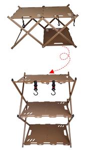 Estante de Almacenamiento Plegable Portátil de Acero al Carbono, Diseño Popular, para Acampar al Aire Libre, Barbacoa, Picnic, Frutas y Alimentos - Product Image 4