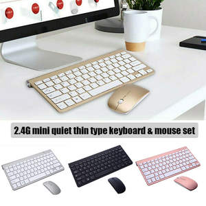 Nuovo Set Tastiera e Mouse Wireless 2.4G Full Size con Retroilluminazione RGB, Interfaccia USB Type-C, Logo Personalizzabile, Funzionamento Capacitivo per Laptop - Product Image 4