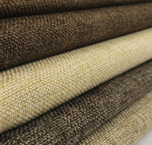 Venta al por mayor opaco 100% poliéster ancho imitación Lino tela opaca <span class=keywords><strong>para</strong></span> cortina - Product Image 1