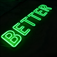 Enseigne lumineuse en acrylique haut de gamme enseigne lumineuse LED personnalisée enseigne lumineuse LED néon avec logo personnalisé extérieur intérieur