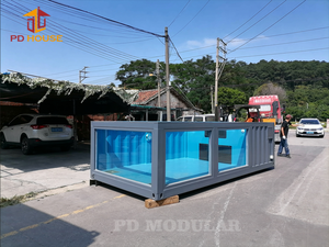 Petite <span class=keywords><strong>piscine</strong></span> extérieure personnalisée semi-enterrée préfabriquée en conteneur d'expédition, <span class=keywords><strong>piscine</strong></span> modulaire de luxe pour enfants, spa chauffé - Product Image 2