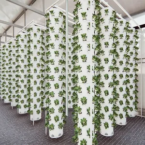 High Quality hydroponic indoor Motorized rotating aeroponic tower grow systems in container or greenhouse farm