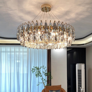Lampadario Moderno di Lusso in Cristallo <span class=keywords><strong>a</strong></span> <span class=keywords><strong>Sospensione</strong></span> <span class=keywords><strong>per</strong></span> <span class=keywords><strong>Soggiorno</strong></span> e Ristorante, <span class=keywords><strong>Lampadari</strong></span> di Cristallo, Luci Pendenti - Product Image 5