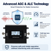 Repetidor de Señal de Doble Banda EasyBoost 850 1800MHz B5 B3 72dB de Alta Ganancia, Aplicación Tuya, AGC ALC, Amplificador 4G 5G para Brasil y Sudeste Asiático