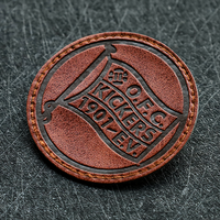 Fabricant d'étiquettes pour vêtements en jean, patchs en cuir véritable embossé avec logo personnalisé pour chapeau
