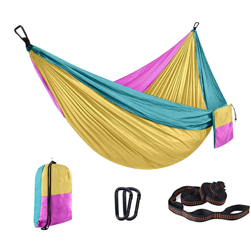 Top Quality Outdoor Travel Hiking Lightweight Portable Backpacking Hammock With Strap Extension Strap Connecting Belt