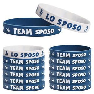 Gelang karet silikon pernikahan, gelang karet kustom hadiah pesta pernikahan tamu pria dan wanita - Product Image 1