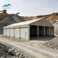 Tente industrielle imperméable personnalisée de hangar de stockage d'abri d'entrepôt de grande envergure sans murs