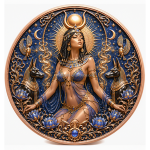 Moneta da collezione artistica da un'Oncia in rame puro da 1oz, stampata UV personalizzata, serie <span class=keywords><strong>Mitologia</strong></span> Dea - Product Image 3
