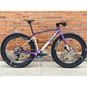 Cuadro de carbono ligero T800+T1000 para gravel con disco, cableado interno completo y dropout UDH. Cuadro de carbono para gravel T100. - Product Image 1