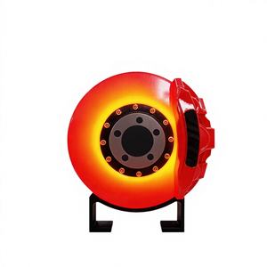 Lampe d'ambiance LED pour disque de frein, design contemporain, pour usage domestique, avec étrier de frein assorti, lampe de nuit de bureau de 6 pouces, cadeau de vacances - Product Image 1