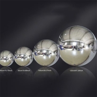Boule de miroir argentée gonflable grosses boules brillantes ballon de fête disco géant décor d'événement de noël réfléchissant PVC grande sphère de miroir