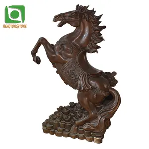 Outdoor Home Decoration Antique Color Casting Bronze Jumping Horse Statue