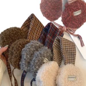 Orejeras y Antifaces de Punto Estilo Coreano Vintage para Mujer, Colección Otoño-Invierno 2025, Orejeras a Prueba de Frío con Correas Cálidas - Product Image 5