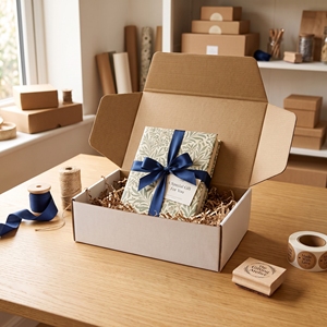 Boîte cadeau personnalisée pour emballage de détail, boîte imprimée de luxe pour présentation de cadeaux de marque et expédition e-commerce - Product Image 2