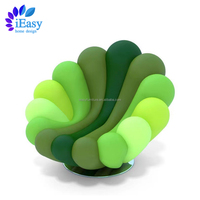 Fauteuil pivotant moderne en velours IEasyFurniture, fauteuil individuel de style paresseux, chambre à coucher, salon, fauteuil Anemone, luxe léger, fauteuil pivotant de loisirs