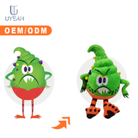 UYEAH OEM/ODM Hoge Kwaliteit Persoonlijk Ontworpen Oranje Cartoon Pluche Speelgoed Zachte Op Maat Gemaakte Gevulde Fruitfiguur Pluche Speelgoed voor Cadeaus
