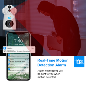 Meilleure caméra <span class=keywords><strong>de</strong></span> <span class=keywords><strong>surveillance</strong></span> sans fil pour animaux <span class=keywords><strong>de</strong></span> compagnie avec audio bidirectionnel à distance Caméra réseau <span class=keywords><strong>de</strong></span> vision nocturne intelligente HD à double lumière - Product Image 3