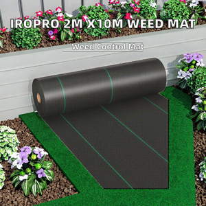Toile <span class=keywords><strong>géotextile</strong></span> <span class=keywords><strong>anti</strong></span>-mauvaises herbes en HDPE tissé haute densité pour jardin, couverture de sol noire avec service de découpe - Product Image 1