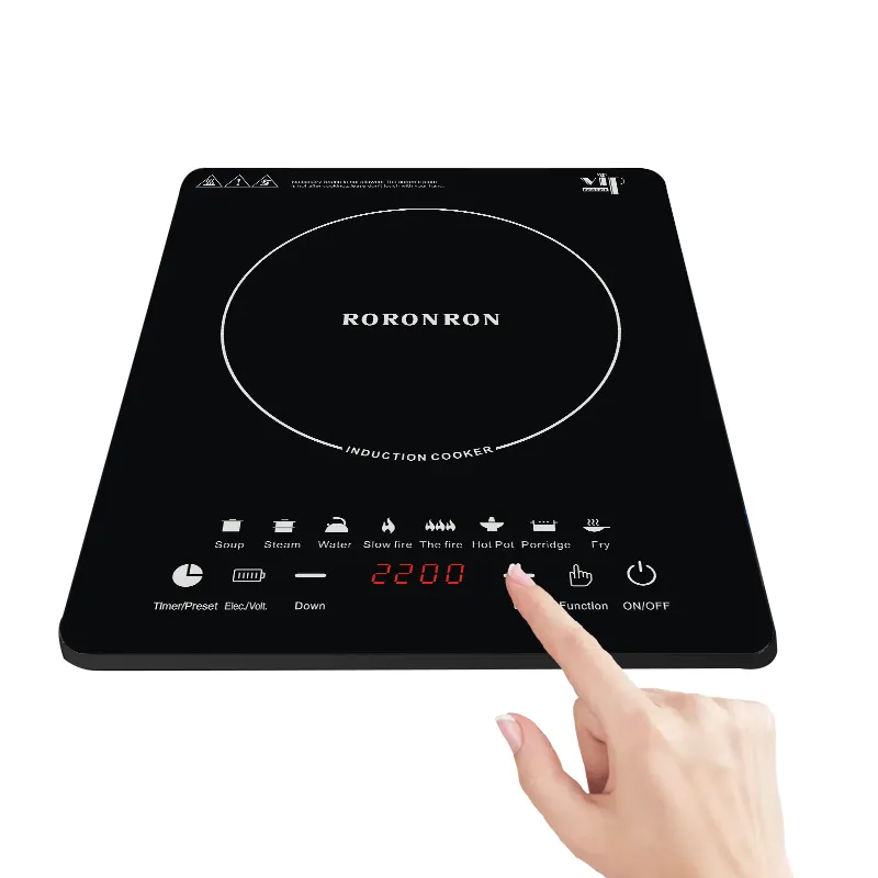 Portable High-power 2200W multifunctional household portable induction cooker