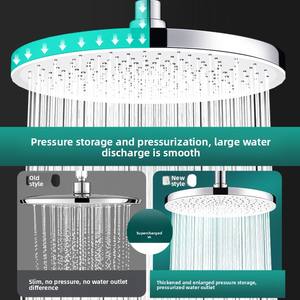 Ensemble <span class=keywords><strong>de</strong></span> douche pluie à tête unique haute pression Robinets thermostatiques en ABS poli Grand pommeau <span class=keywords><strong>de</strong></span> douche <span class=keywords><strong>de</strong></span> bain amélioré pour appartements - Product Image 2