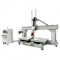Machine de gravure CNC à cinq axes, moteur servo, broches ATC pour machine de fraisage CNC, découpe 3D du bois/de l'acrylique/de l'aluminium