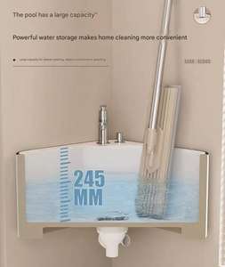 Настенная треугольная раковина из фарфора ручной работы, керамическая умывальница для ванной, маленькая угловая раковина - Product Image 4