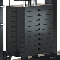 Appareil de musculation multifonctionnel Smith avec double pile de poids en béton de 110 kg pour la maison et les salles de sport commerciales