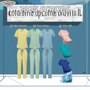 Ziakot Industry – Nouveauté : Blouse Médicale Tricotée à Col en V pour Hommes et Femmes, Personnalisable avec Logo, Livraison Rapide, Idéale pour Médecins, Infirmières et Personnel Soignant - Product Image 2