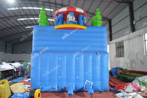 Hạnh Phúc Đảo Đu Quay Bánh Xe Inflatable Bouncer Nhà Với Chim Cánh Cụt Inflatable Lâu Đài Với Slide Với Blower Cho Trẻ Em Và Người Lớn - Product Image 4
