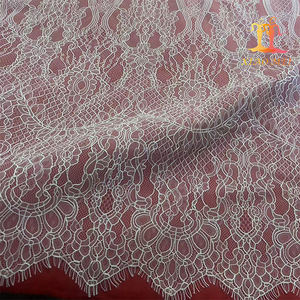 Nuevo estilo, vestido de novia blanco, encaje, tela de encaje de pestañas nupciales francesas, 2017 - Product Image 4