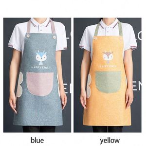 Tablier de cuisine réglable en vinyle, lavable, avec motif artistique personnalisé, pour charpentier, barista, restaurant, évier de cuisine avant - Product Image 3