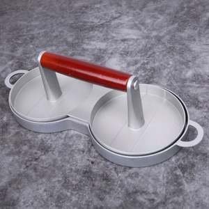 Presse à hamburgers en aluminium antiadhésive, écologique, finition miroir, avec papier sulfurisé - Product Image 6