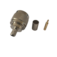 Connecteur hexagonal N-C-J4 à vente chaude, connecteur RF mâle N pour câble RG59 240