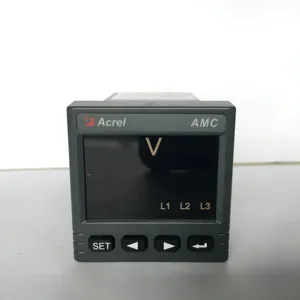 Acrel AMC48-AV/C single phase RS485 communication output current 4-20mA with LED display rated voltage single phase AC 100V 400V