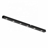 Arcllux 15MM Mini éclairage encastré sur rail LED Corps en aluminium Grille magnétique pour bureau Utilisation intérieure Entrée 48V certifiée CE ROHS