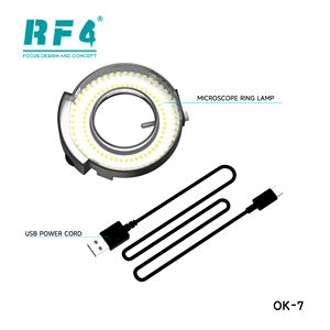 RF4 조정 가능한 플라스틱 현미경 링 램프 조명 OK-7 삼안 드로튜브 간단한 설치 안정적이고 내구성이 뛰어난 극한 조명 - Product Image 2