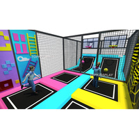 Mini Trampolín Zona de Juegos para Niños Cama Elástica de Interior Parque de Trampolines con Aro de Baloncesto para Niños y Adultos