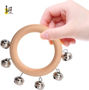 Noël facile à jouer son croustillant manche en bois cloches jouet Musical Shaker cloche pour Junior cadeau Orff Percussion <span class=keywords><strong>Maracas</strong></span> <span class=keywords><strong>prix</strong></span> - Product Image 4