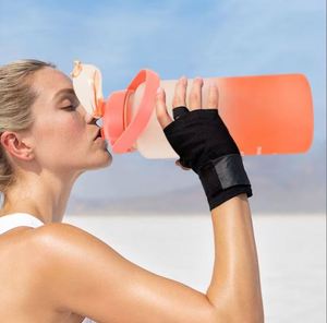 Botella de Agua de un Galón con Pajita y Marcador de Tiempo, Botella de Agua Deportiva de Gran Capacidad, Libre de BPA - Product Image 5