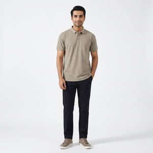 Camiseta Polo de Manga Corta de Alta Gama con Logotipo Personalizado Bordado y Diseño Impreso OEM, Ropa de Trabajo, Camiseta Polo de Solapa de Manga Corta para Verano - Product Image 1