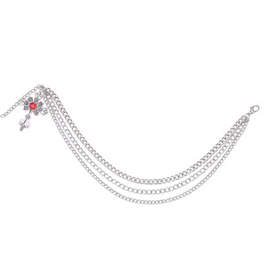 จี้รูปไขว้ประดับรองเท้า ทำจากโลหะผสม สำหรับผู้หญิง ตกแต่งรองเท้าบูท สไตล์ฮิปฮอป เครื่องประดับแฟชั่น - Product Image 5