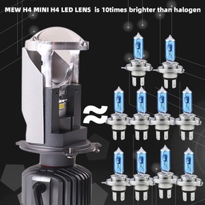 Sanvi Lamps 12v 5500k 35w Mini H4 Led Projector Car Motorcycle Accessories Lens Headlights - Product Image 4