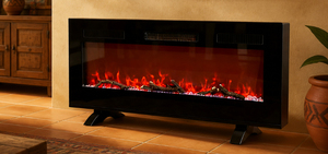 Cheminée électrique 3D à effet de flamme, 3-en-1 (autonome/insertion/murale) avec télécommande, chauffage pour hôtel et usage domestique, <span class=keywords><strong>60</strong></span> pouces - Product Image 2