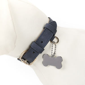 Op maat gemaakte hondenriem van suède leer in de kleuren XS, S, M, L, hoge kwaliteit, waterdicht, met eigen label. - Product Image 4