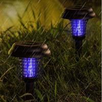 Lampe Solaire Extérieure Anti-Insectes DC à LED, Éclairage de Jardin Étanche IP65, Tue-Moustiques pour Patio, Blanc Chaud, Batterie Incluse, Angle de Faisceau 360°