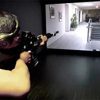 Sistema de Proyección Interactiva AR Profesional, Solución de Entrenamiento Táctico e Inmersión Láser HD con Pistola de Juguete y Armas